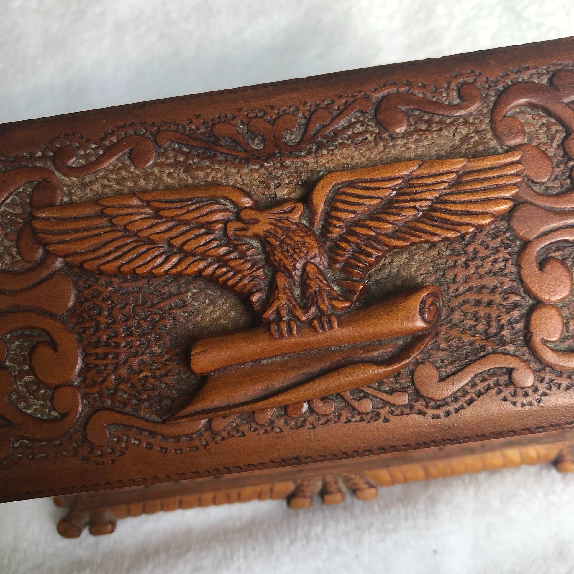 BOSTON CORBETT * Personally Owned and Carved Box * Abraham Lincoln Avenger