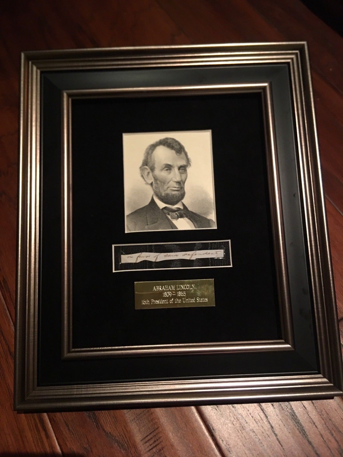 ABRAHAM LINCOLN * PSA/DNA * 5 Handwritten Cut Words * not Autograph or Signed