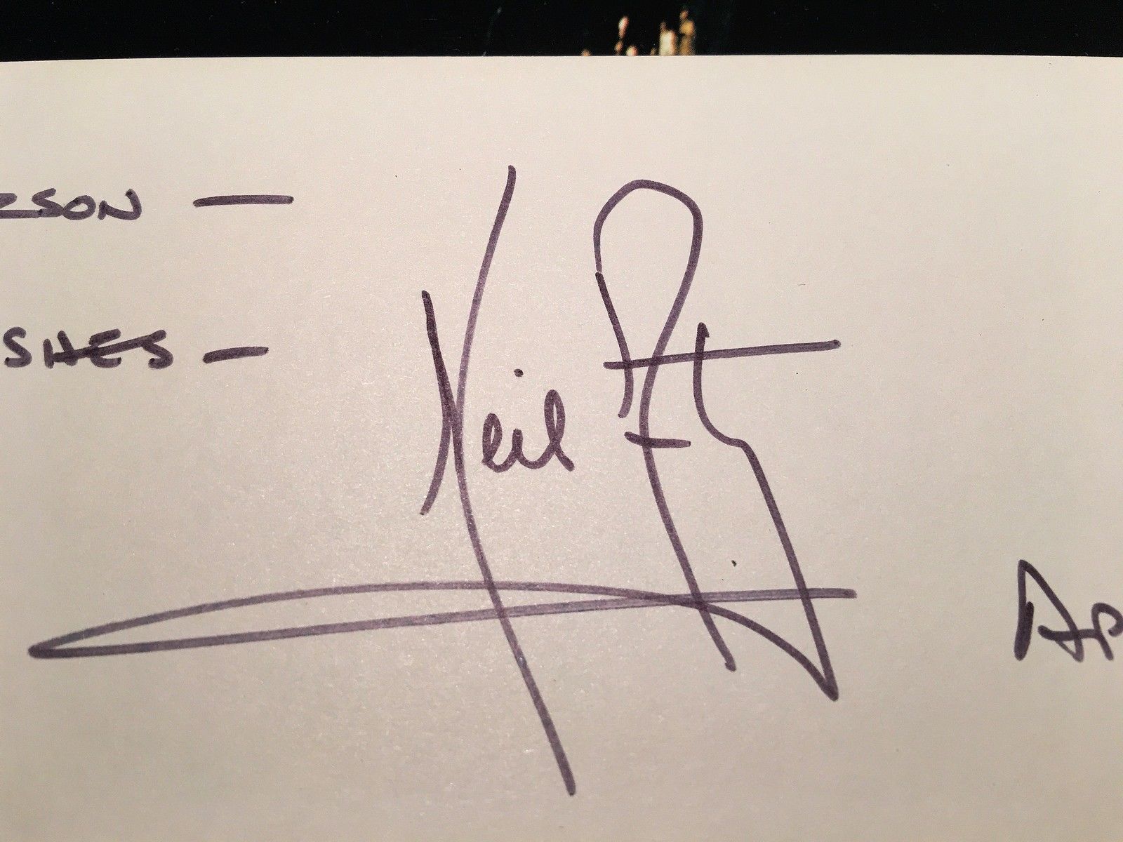 NEIL ARMSTRONG  XXL Moon Ladder Autograph SIGNED ZARELLI COA