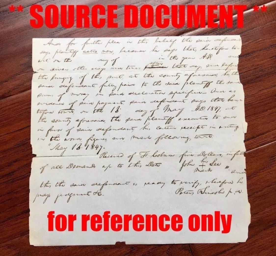 ABRAHAM LINCOLN * PSA/DNA * Handwritten Cut Words * not Autograph or Signed