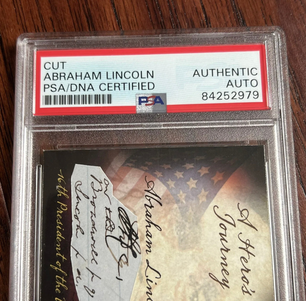 ABRAHAM LINCOLN * PSA/DNA * Authentic Autograph Signature as “Lincoln” Signed
