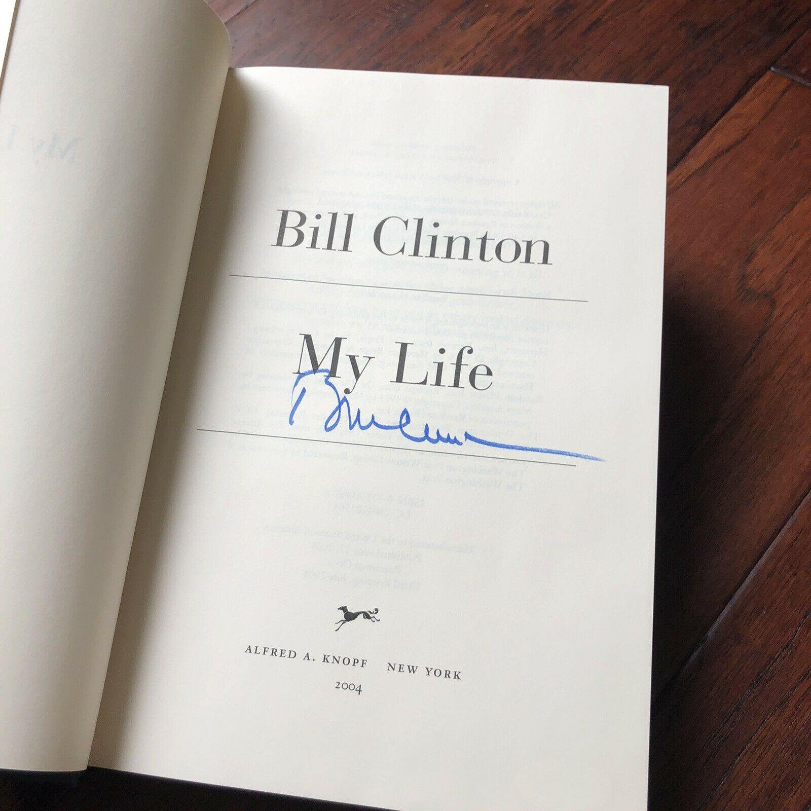 BILL CLINTON * JSA COA * Hand Signed Book My Life Autograph President Signature