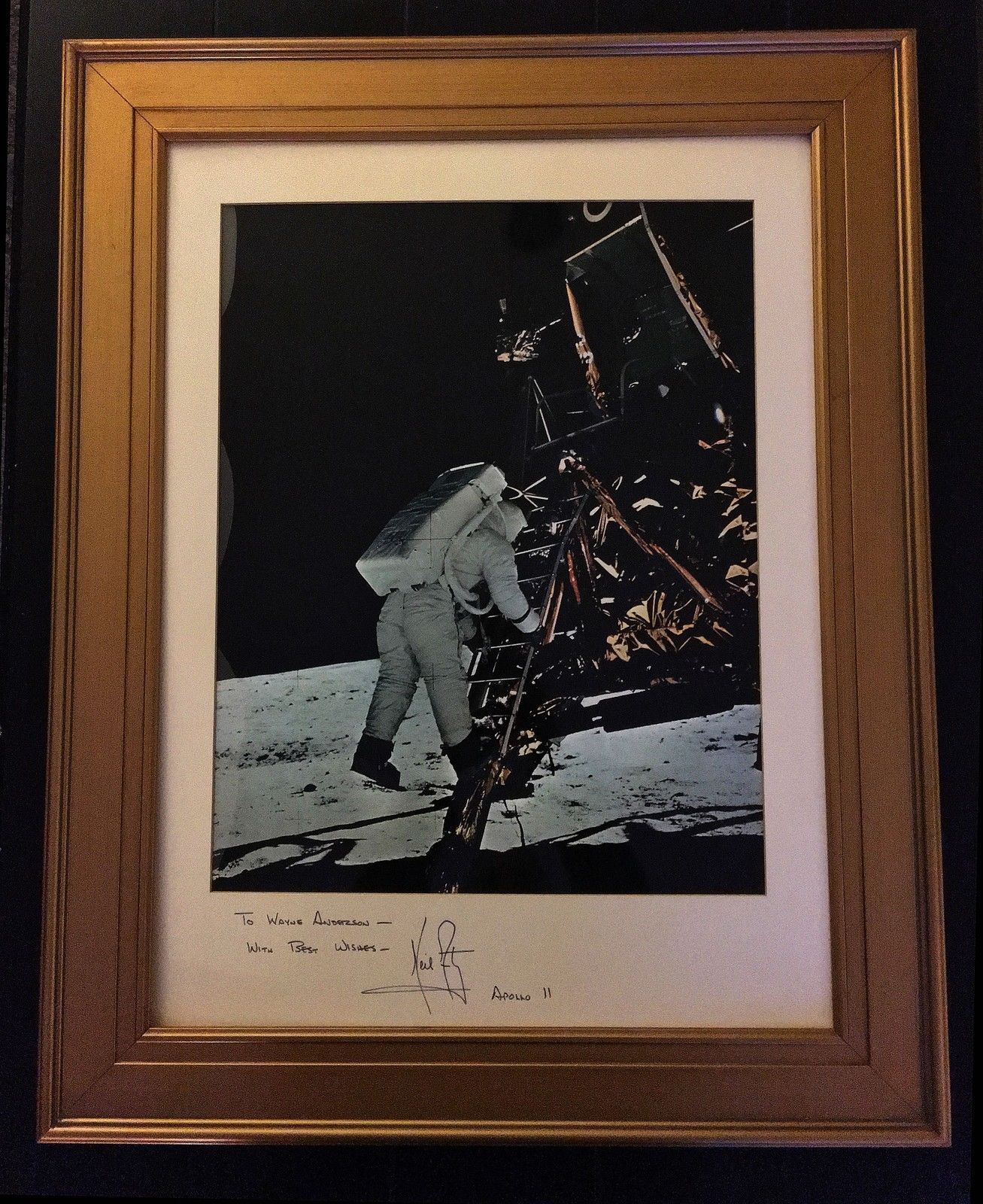 NEIL ARMSTRONG  XXL Moon Ladder Autograph SIGNED ZARELLI COA