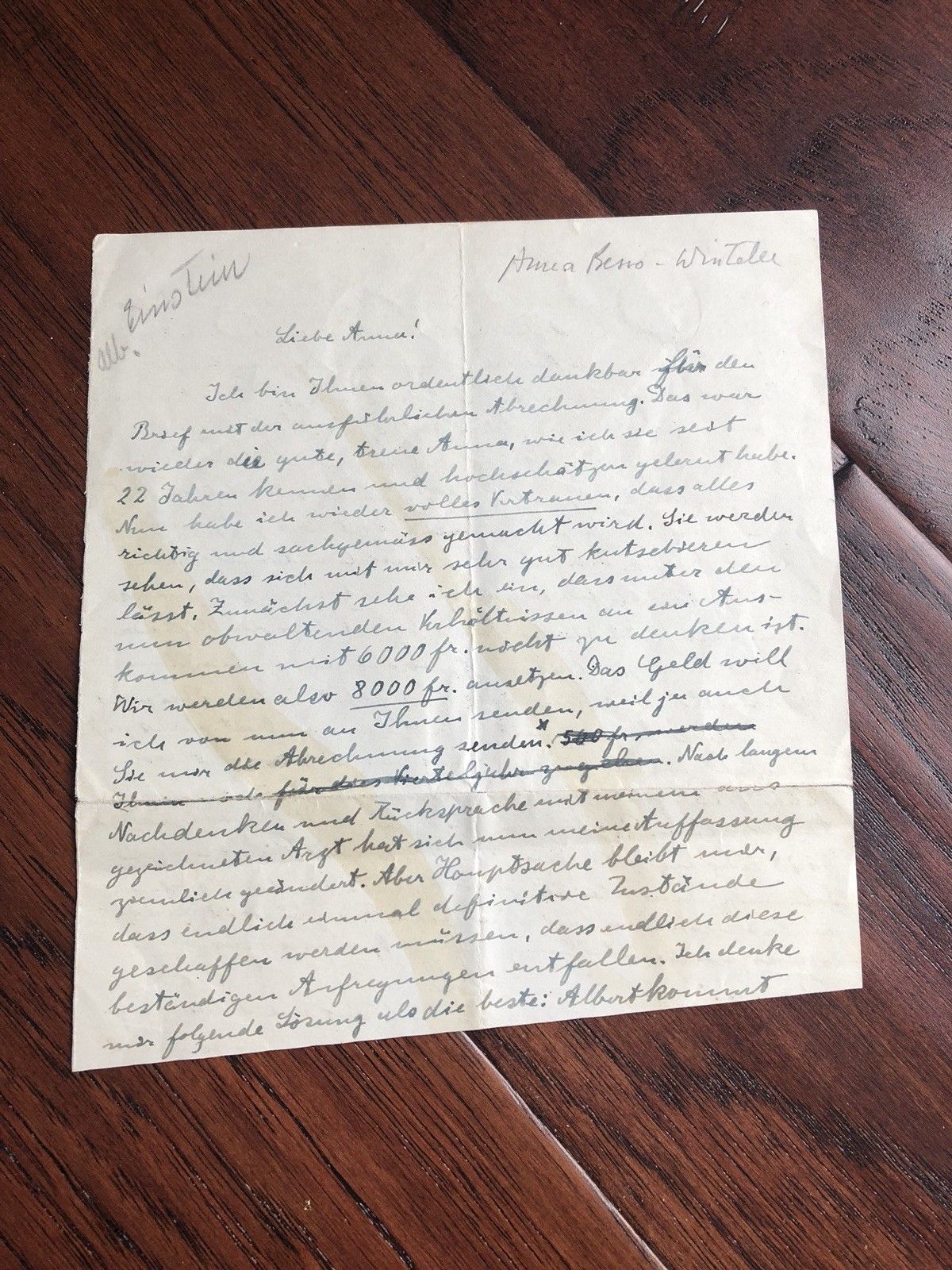 ALBERT EINSTEIN * PSA/DNA * Autograph Letter THEORY OF RELATIVITY Co-Discoverer