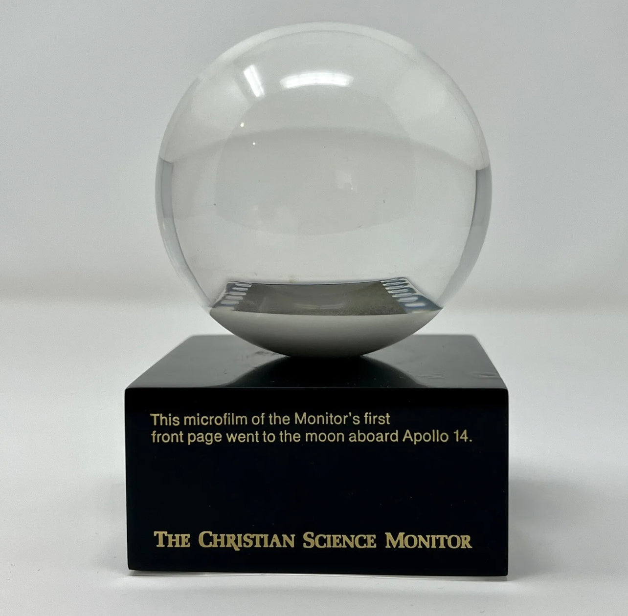 APOLLO 14 * Lunar Surface Flown Microfilm Newspaper Carried by Alan Shepard