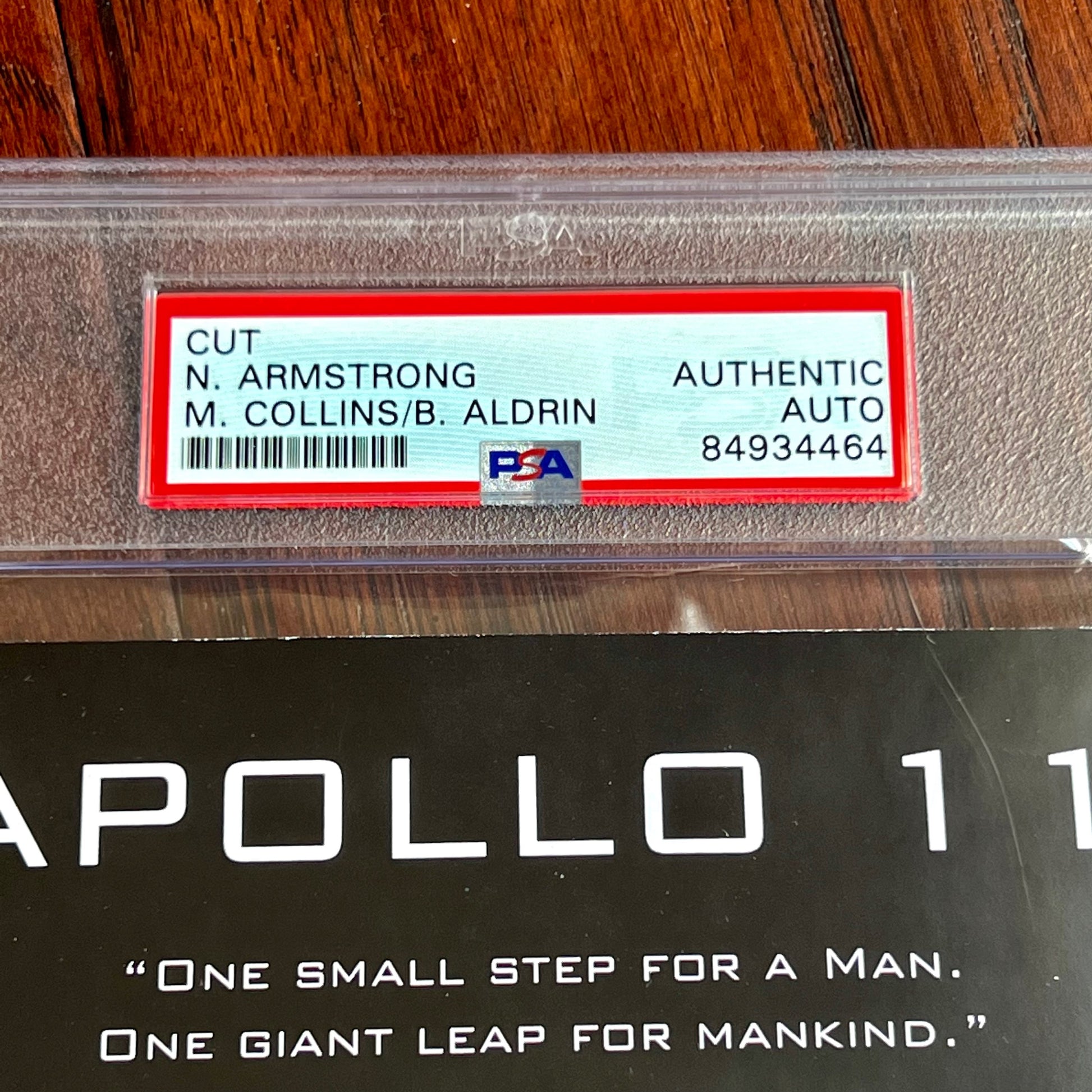 APOLLO 11 * PSA * Autograph Vintage 1969 Crew Signed Neil Armstrong Buzz Aldrin