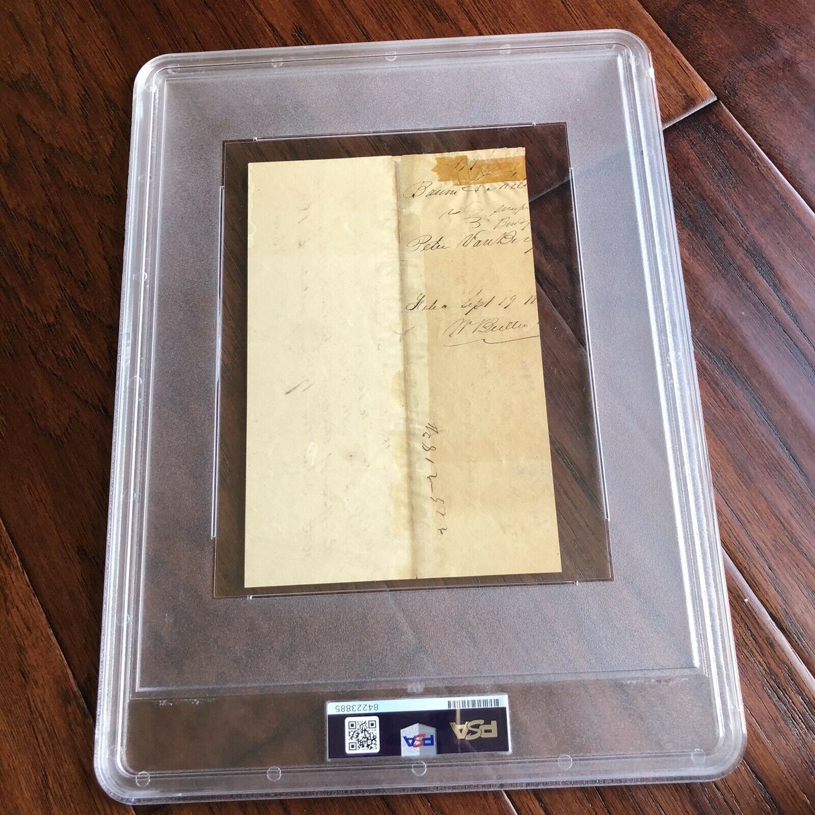 ABRAHAM LINCOLN * PSA/DNA Slabbed * Early Handwritten Autograph Letter Signed *