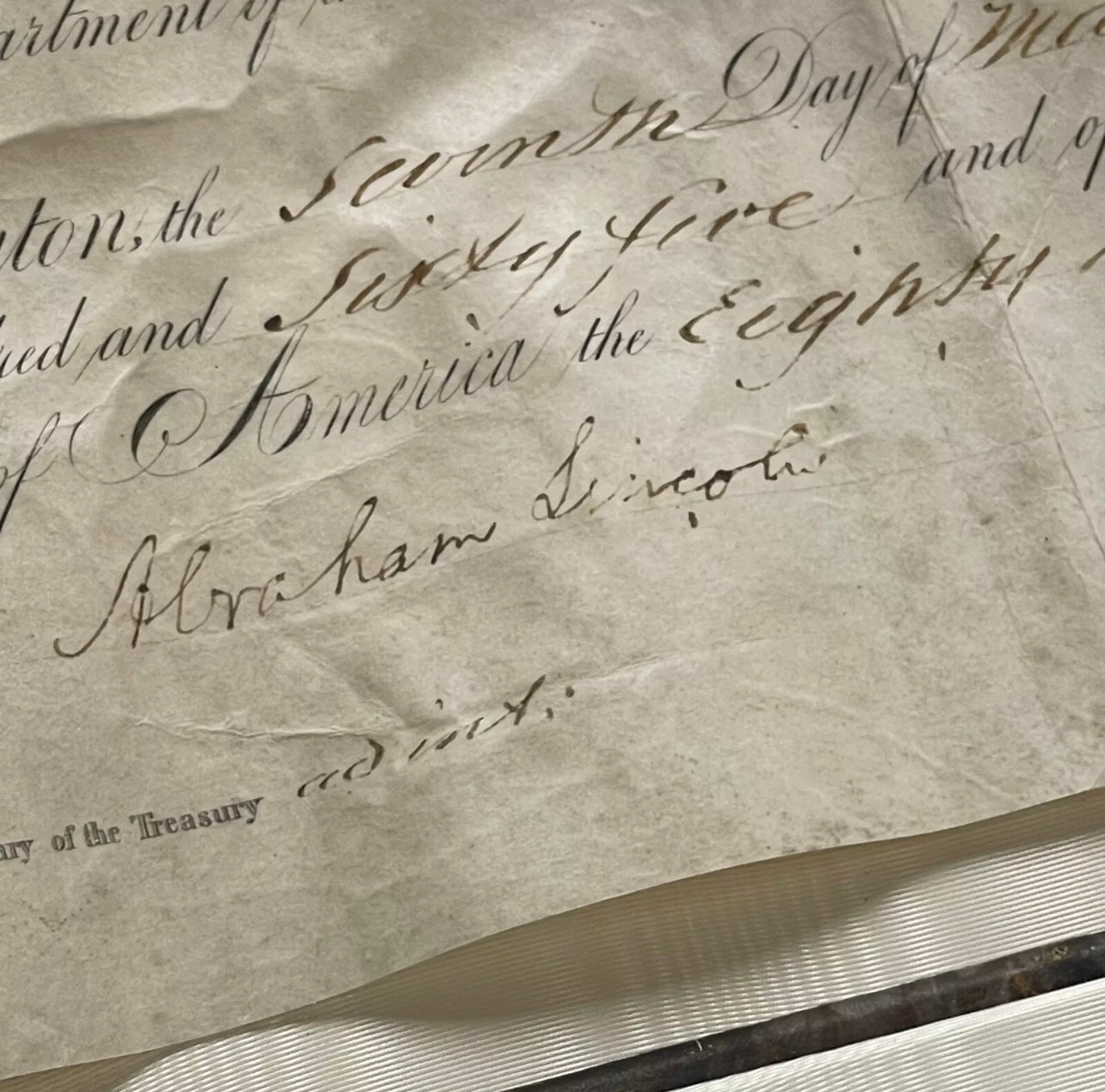 ABRAHAM LINCOLN * PSA/DNA * Autograph Civil War Appointment Signed AS PRESIDENT