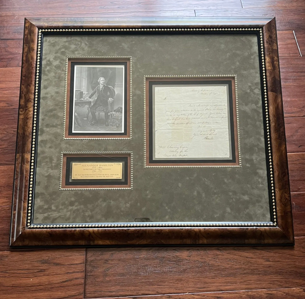 ALEXANDER HAMILTON * PSA/DNA * GRADE 10 Letter Signed Autograph as Sec Treasury