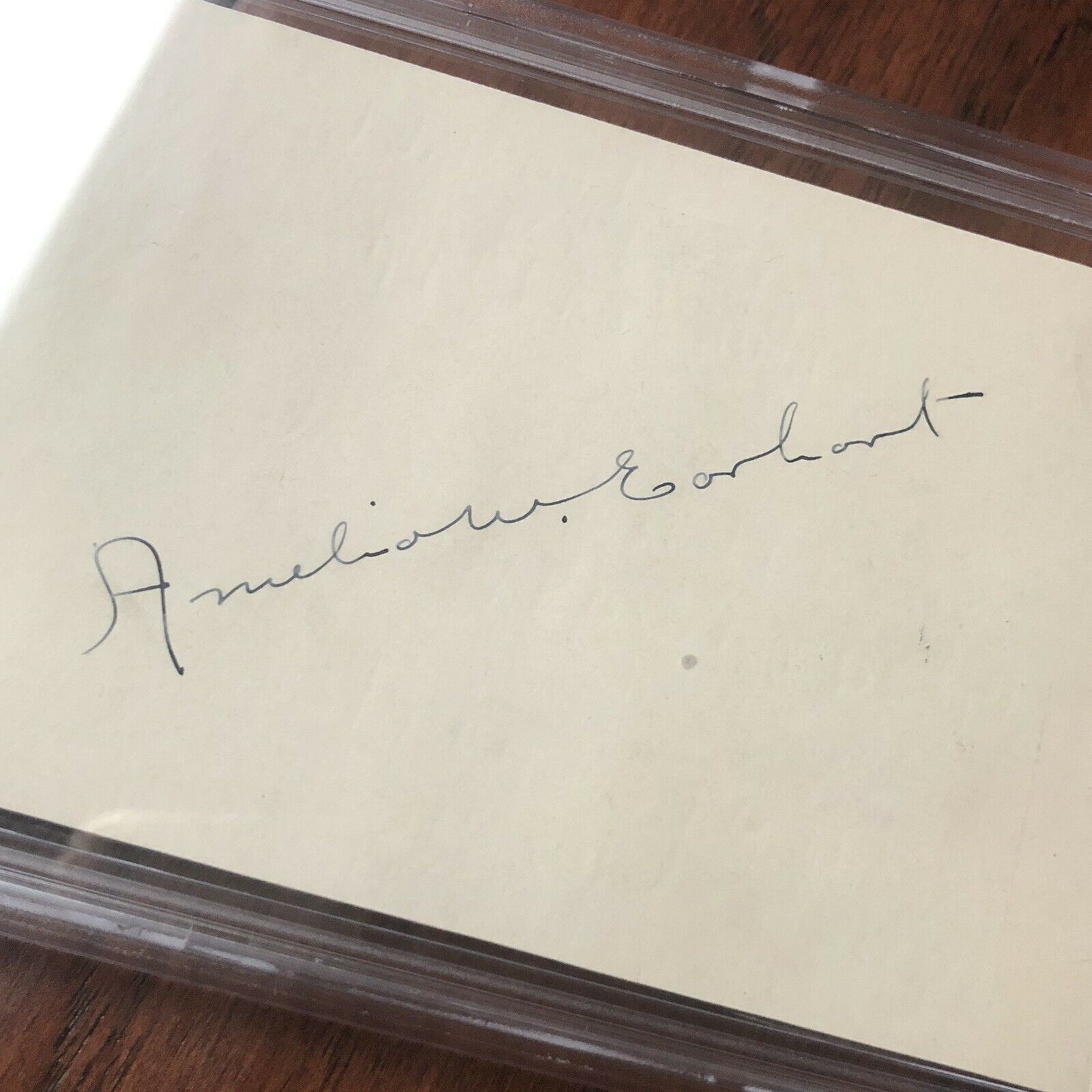 AMELIA EARHART * PSA/DNA Mint 9 * Encapsulated Autograph Full Signature Signed *