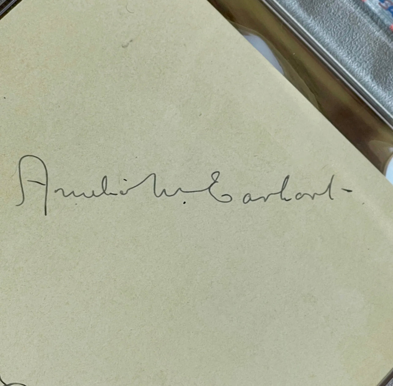 AMELIA EARHART * PSA/DNA * AUTOGRAPH Full Signature Photo SIGNED Trans-Atlantic