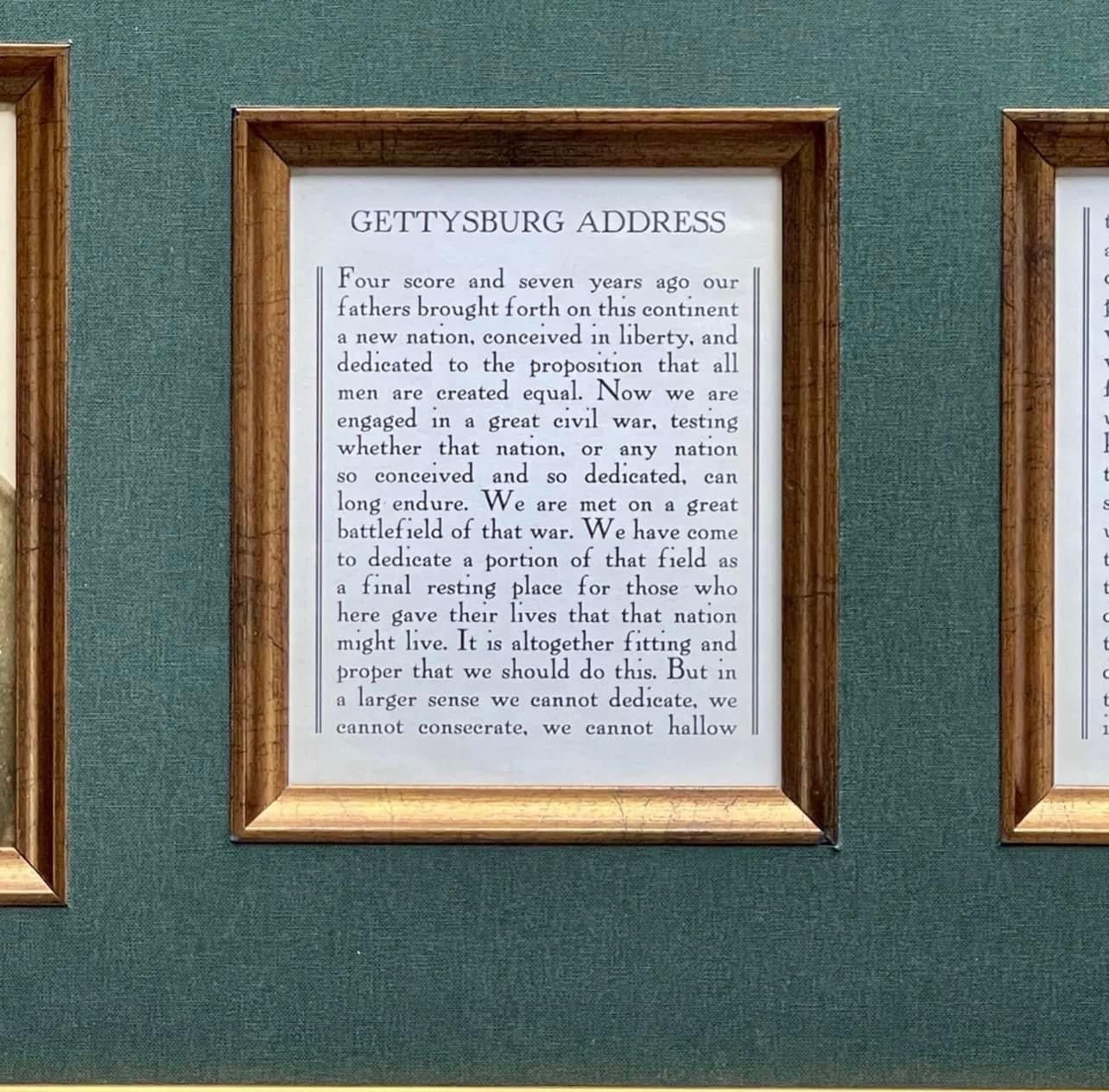 ABRAHAM LINCOLN * PSA * Autograph GETTYSBURG ADDRESS Souvenir Signed Signature