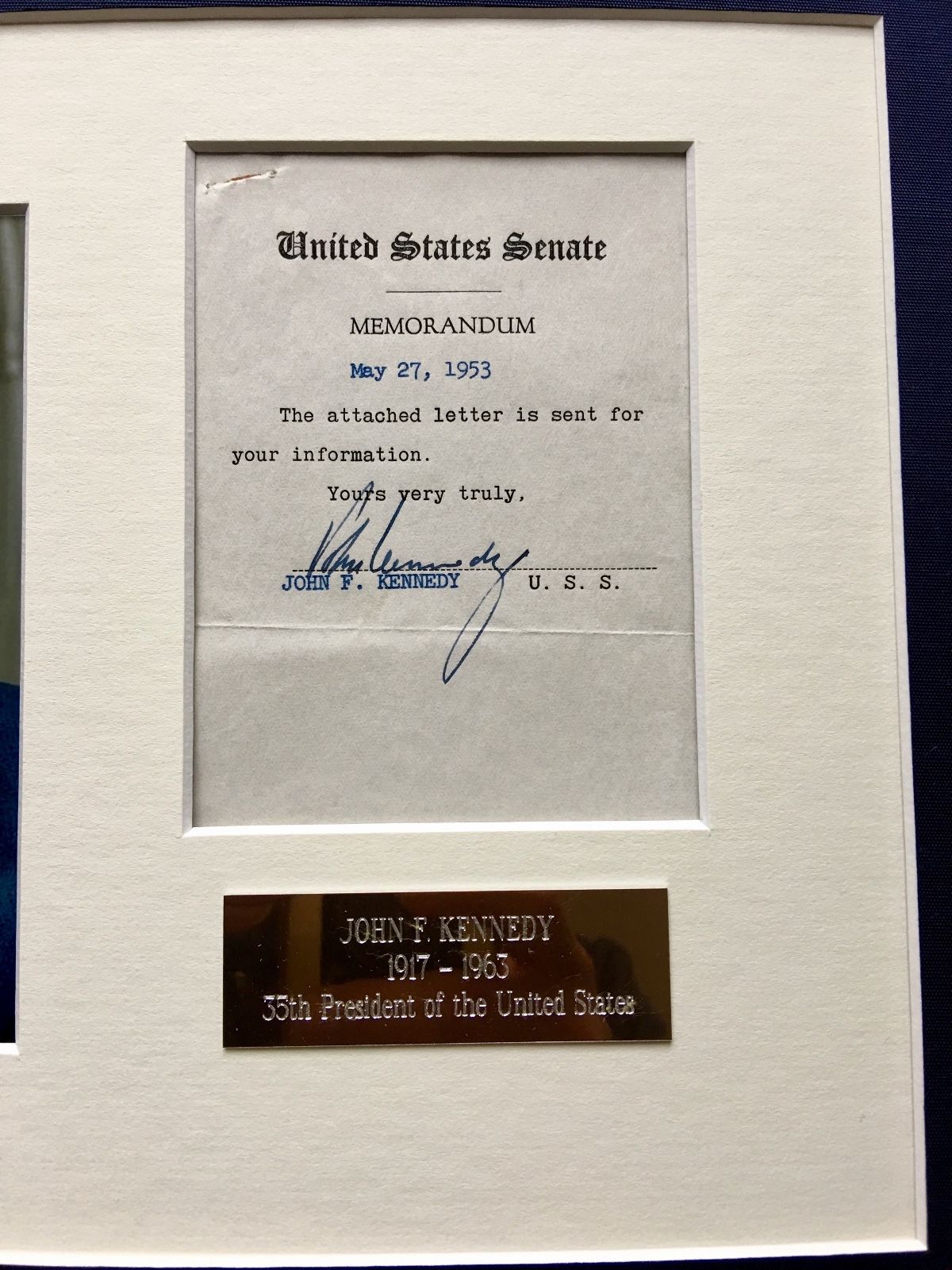 JOHN F. KENNEDY * JSA COA * Scarce Authentic JFK AUTOGRAPH Signed * President