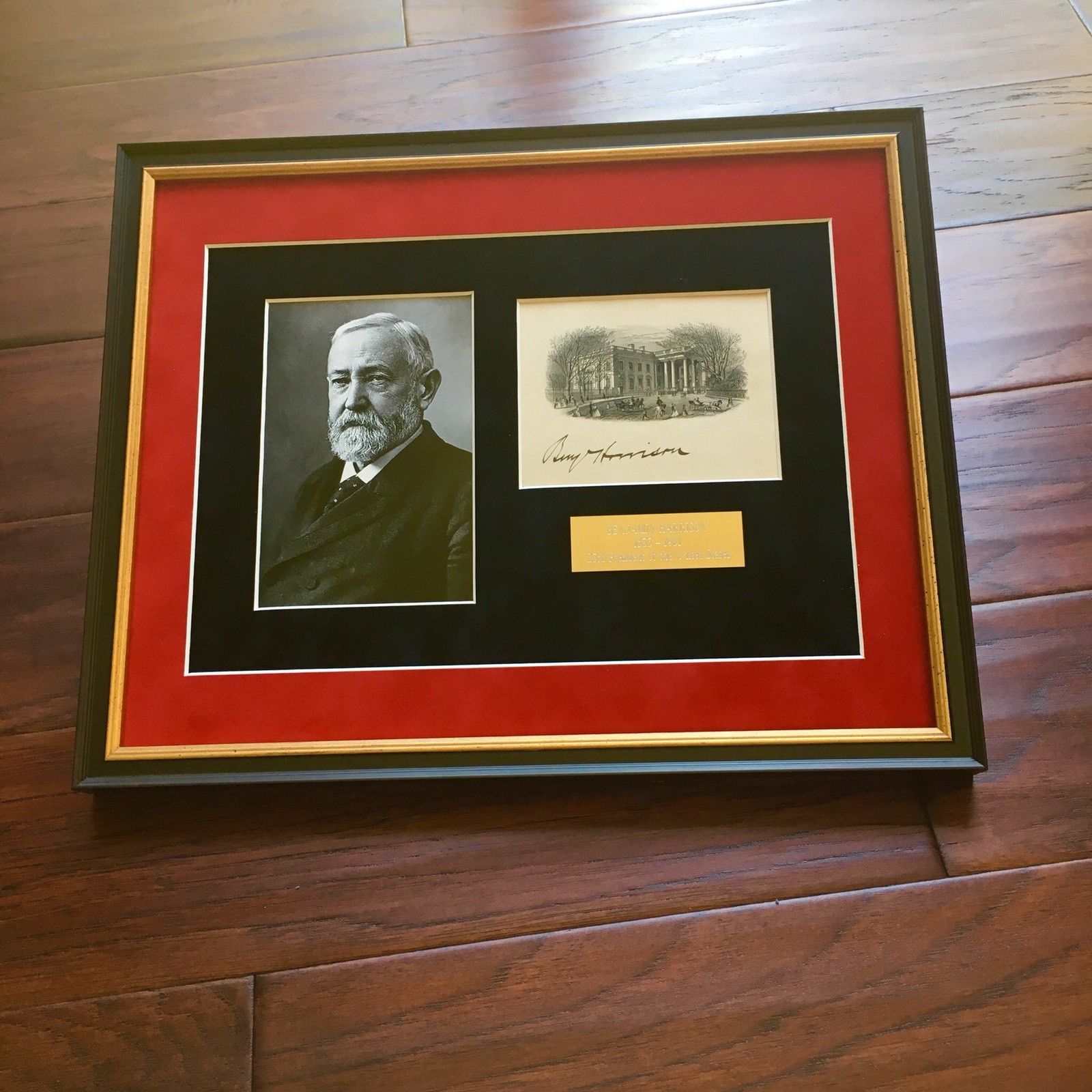 BENJAMIN HARRISON * PSA/DNA * Autograph WHITE HOUSE Card SIGNED * President