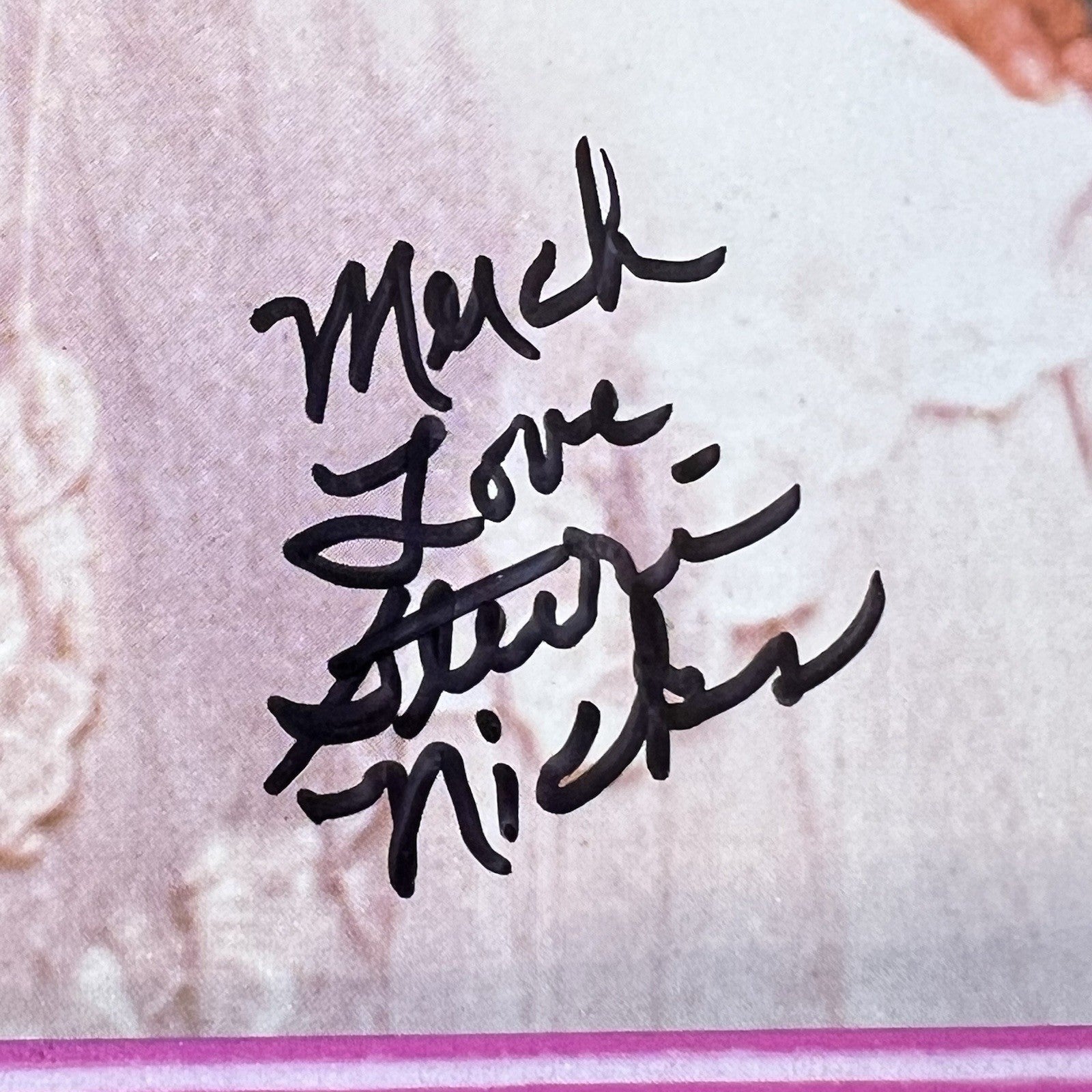 STEVIE NICKS * JSA * Autograph FLEETWOOD MAC Schlitz Beer Poster SIGNED * Tusk