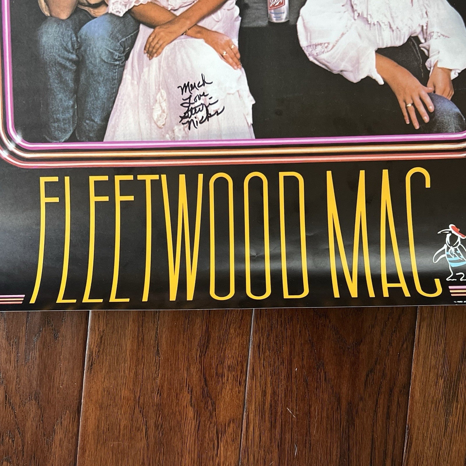 STEVIE NICKS * JSA * Autograph FLEETWOOD MAC Schlitz Beer Poster SIGNED * Tusk