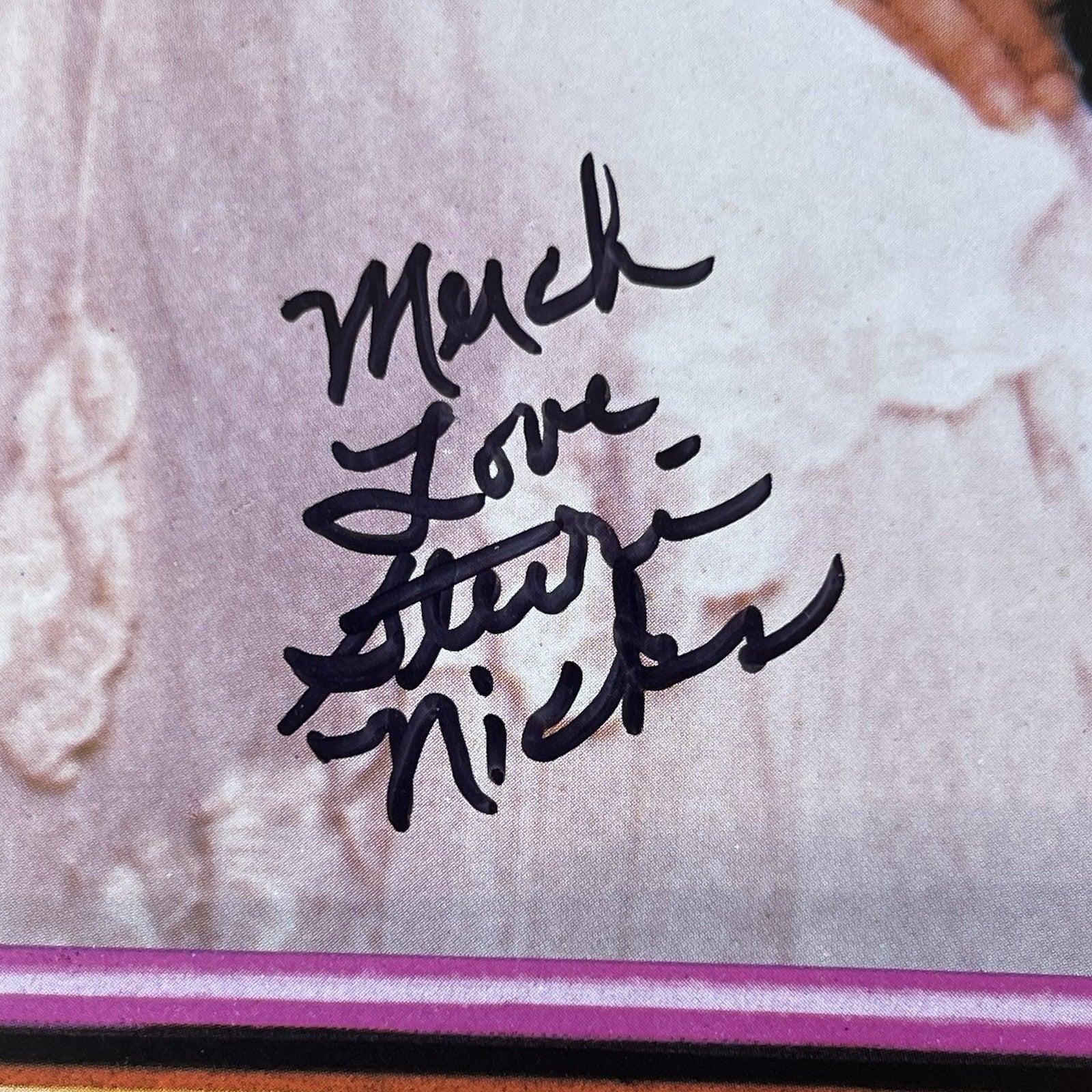 STEVIE NICKS * JSA * Autograph FLEETWOOD MAC Schlitz Beer Poster SIGNED * Tusk