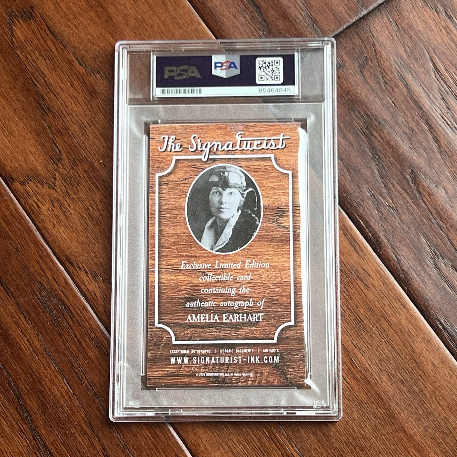 AMELIA EARHART * PSA/DNA * Cut Signature Signed * VANISHED Aviation Pioneer