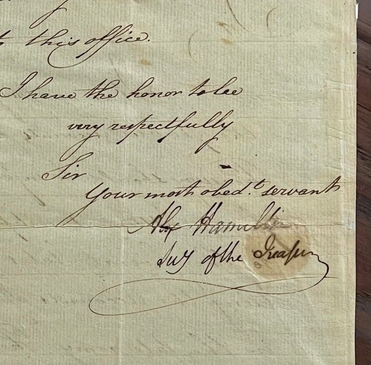 ALEXANDER HAMILTON * PSA * Letter Signed Settling Revolutionary War Veterans Pensions