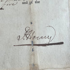 PATRICK HENRY Signed Document Appointing Justices for Slave Trials in Virginia Autograph * PSA