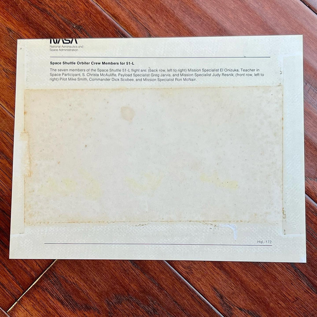 Challenger Disaster Crew Signed Autograph Photo Christa McAuliffe * PSA STS 51-L