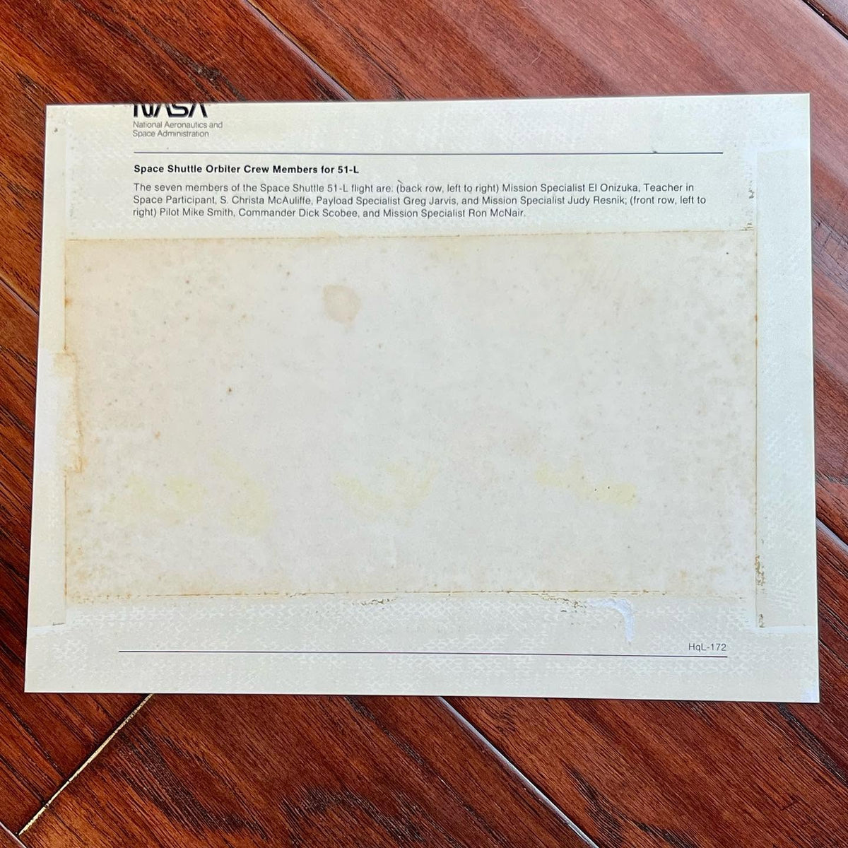 Challenger Disaster Crew Signed Autograph Photo Christa McAuliffe * PSA STS 51-L