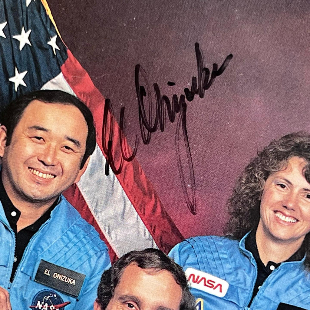 Challenger Disaster Crew Signed Autograph Photo Christa McAuliffe * PSA STS 51-L