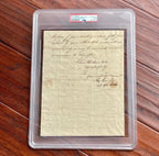 ALEXANDER HAMILTON * PSA * Letter Signed Settling Revolutionary War Veterans Pensions