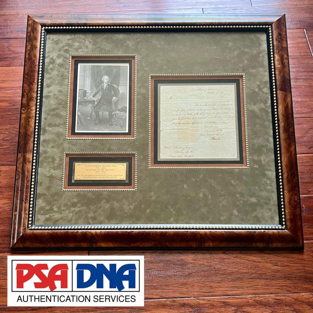 ALEXANDER HAMILTON * PSA 10 * Autograph Letter As Sec Of Treasury from 1790
