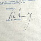 JOHN F. KENNEDY * PSA * Senate AUTOGRAPH WEDDING CAKE Letter SIGNED JFK
