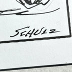 CHARLES SCHULZ * PSA * Original Snoopy Artwork Strip Signed * Autograph Drawing