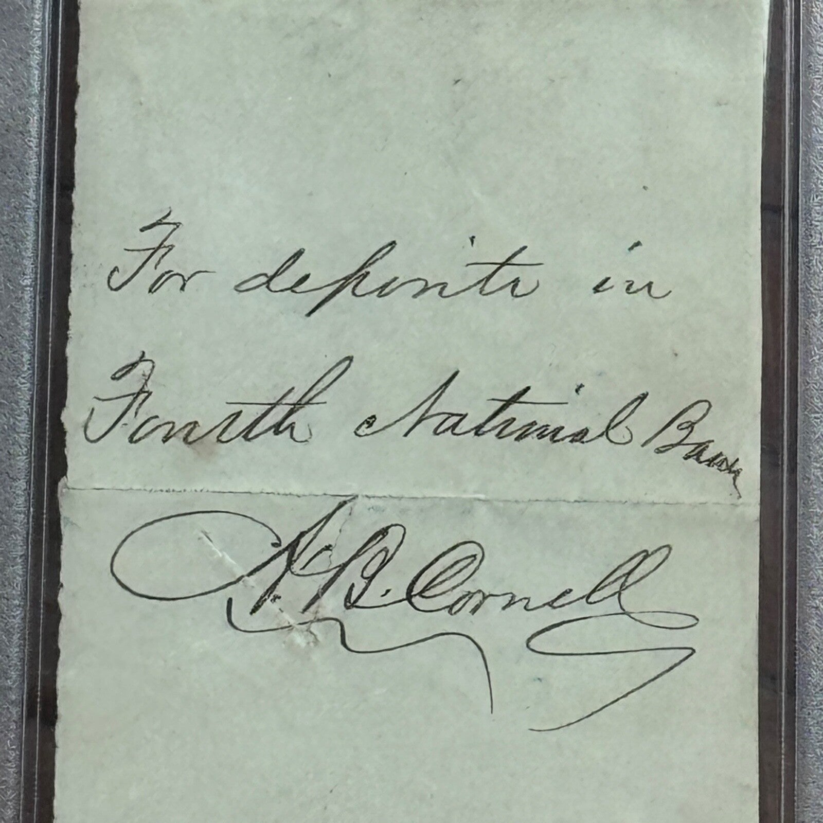 CHESTER ARTHUR * PSA/DNA * Autograph Handwritten Check Signed * NYC 1874