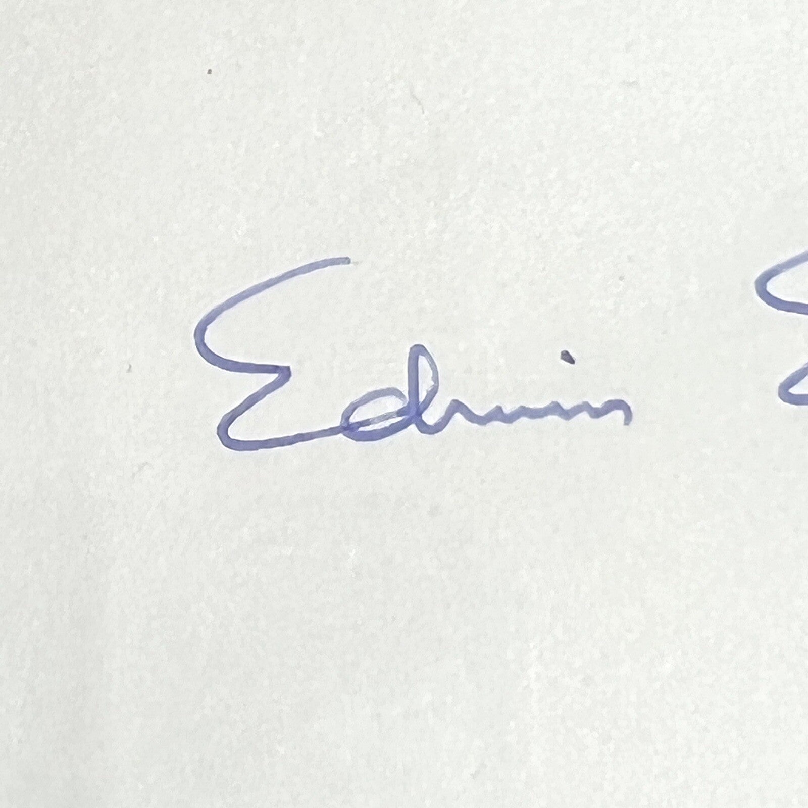 BUZZ ALDRIN * Beckett BAS * Full Signature Autograph Index card Signed Apollo 11