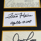 APOLLO 13 * PSA * CREW SIGNED AUTOGRAPH PRESENTATION * JACK SWIGERT JAMES LOVELL