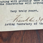 FRANKLIN D. ROOSEVELT * PSA * Autograph Navy Letter SIGNED Re: USS Sinclair