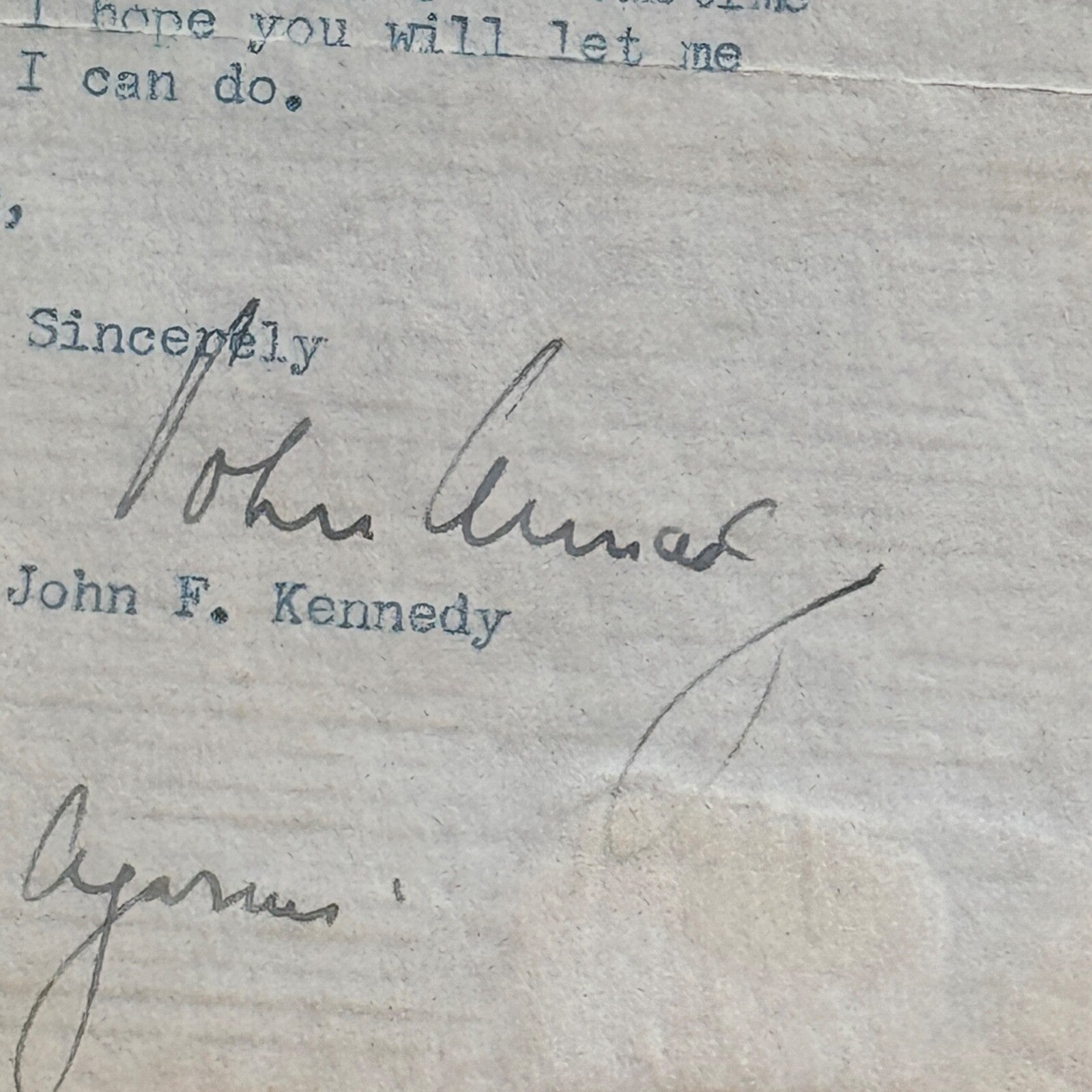 JOHN F. KENNEDY * PSA * Congress AUTOGRAPH "Republican Sweep" Letter SIGNED