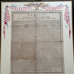 GEORGE WASHINGTON Scarce "FAREWELL ADDRESS" Printed Broadside Circa 1800