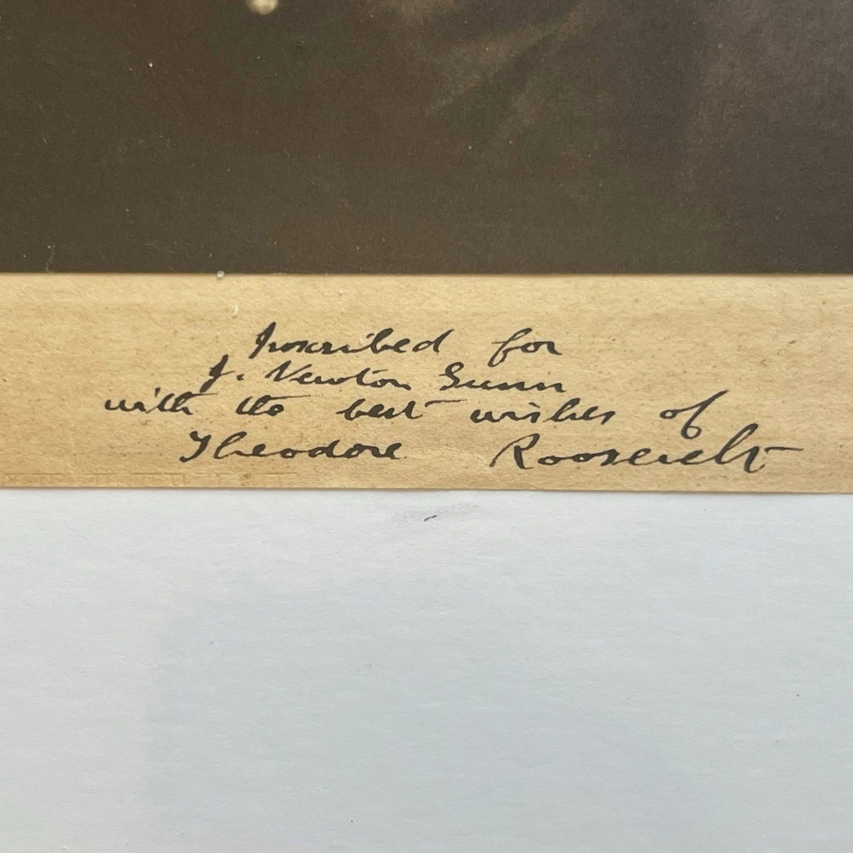 THEODORE ROOSEVELT * PSA * Autograph Christmas 1917 Photo Portrait Signed