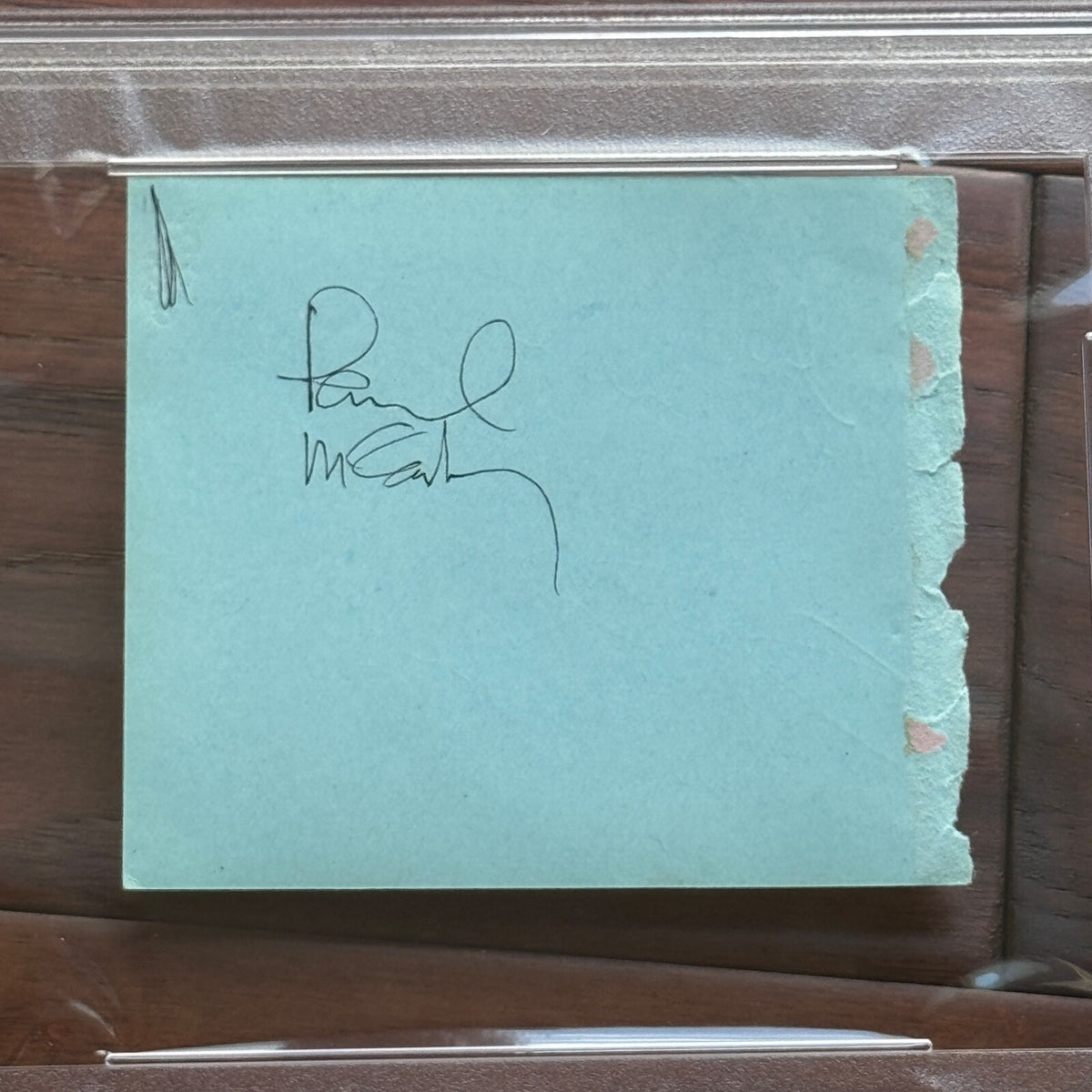 PAUL McCARTNEY * PSA/DNA * Undedicated Autograph Album Page Signed * BEATLES