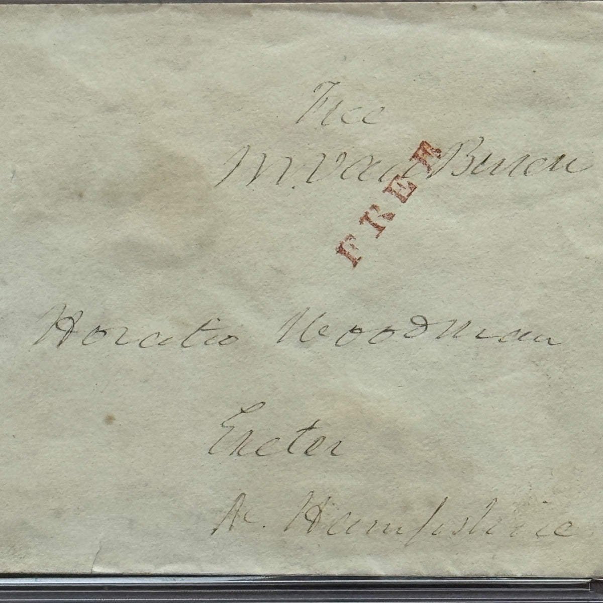 MARTIN VAN BUREN * PSA * Autograph FREE FRANK Envelope Signed * WASHINGTON DC