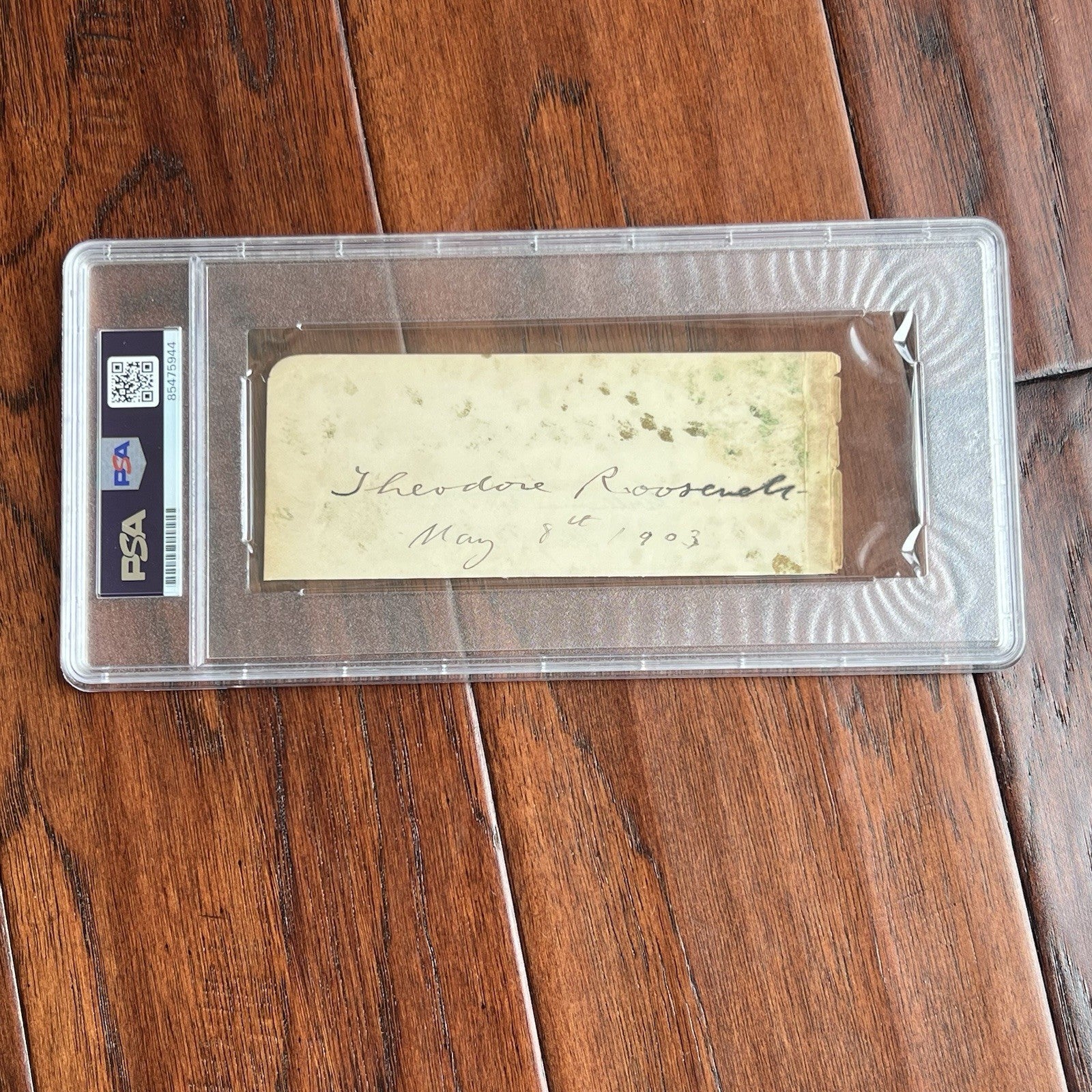 THEODORE ROOSEVELT & WILLIAM McKINLEY * PSA & JSA * Autograph Album Page SIGNED