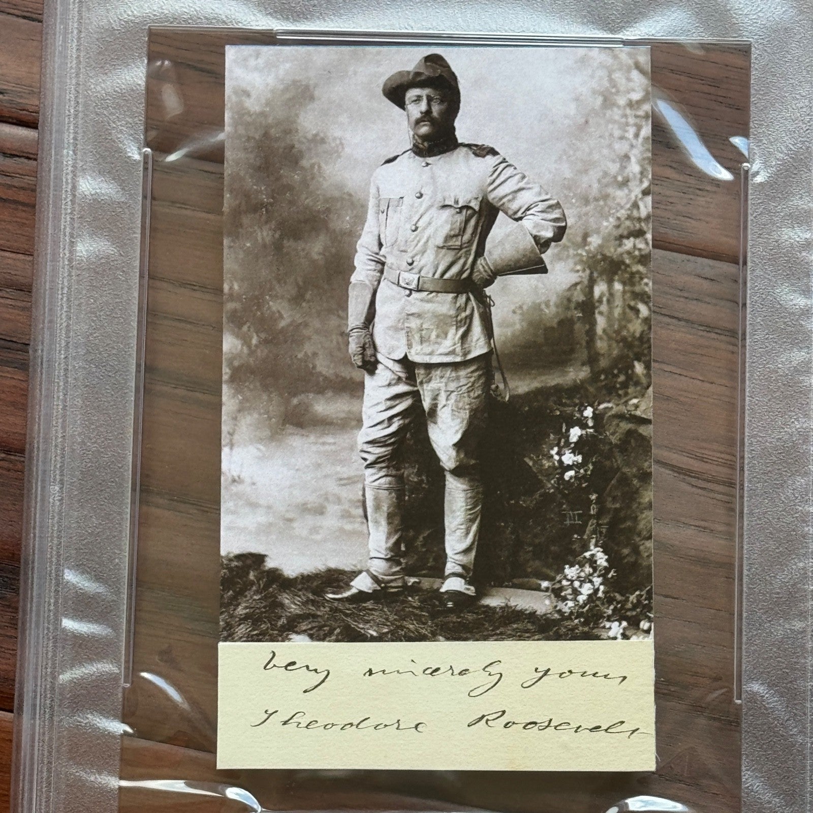 THEODORE ROOSEVELT * PSA * Autograph Cut FULL SIGNATURE Rough Rider Card Signed