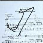 PAUL MCCARTNEY * PSA/DNA * "Yesterday" Song Autograph Souvenir Signed * Beatles