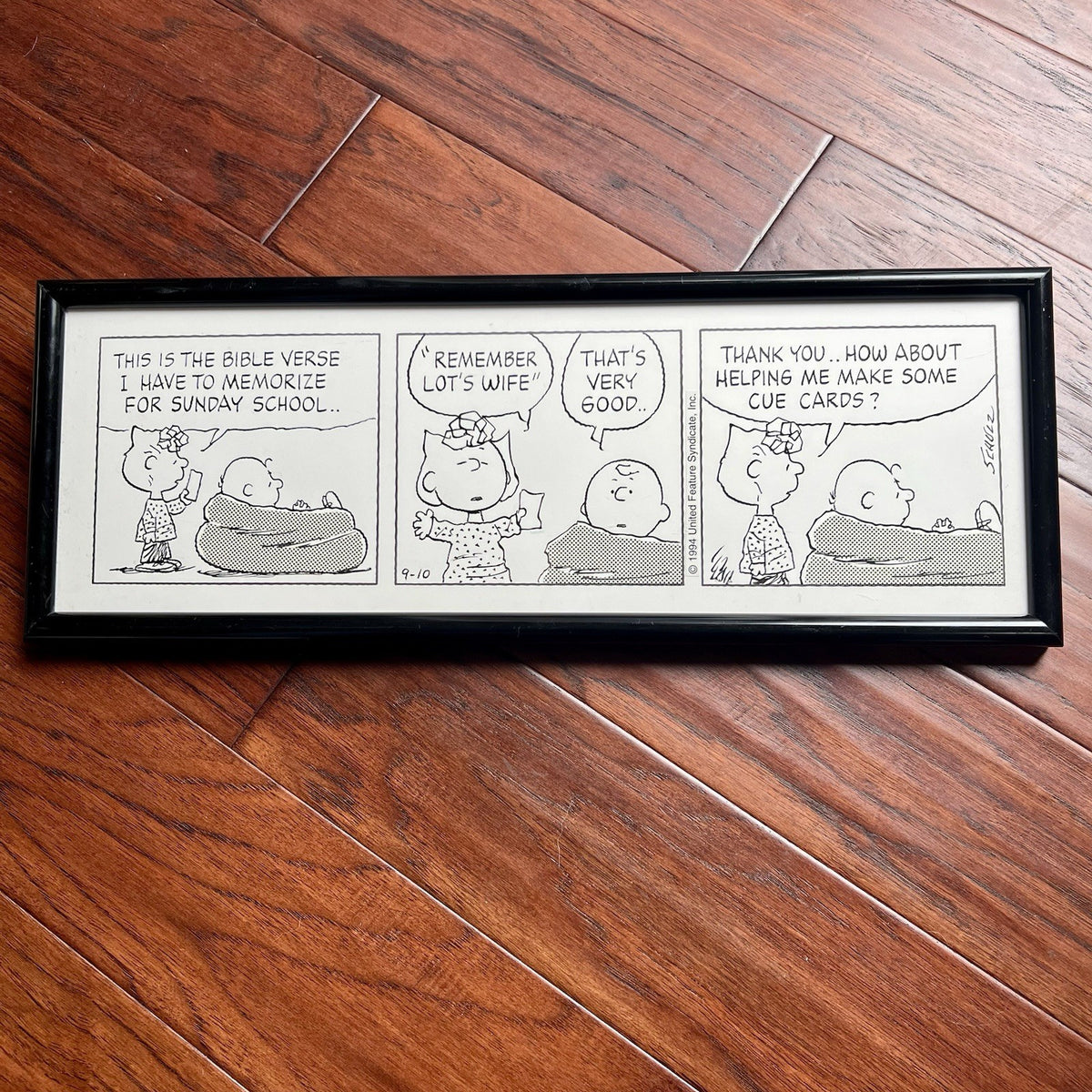 CHARLES SCHULZ * Original Signed Drawn Peanuts Artwork Comic Strip Autograph PSA