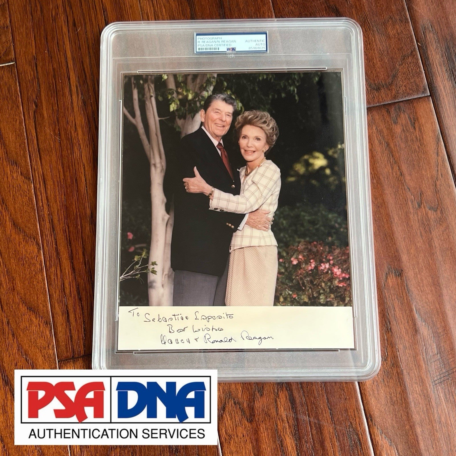 NANCY & RONALD REAGAN * PSA/DNA * Autograph Photo Portrait Signed * 1992