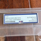 ABRAHAM LINCOLN * PSA * Autograph Full Signature Signed Before Gettysburg Speech