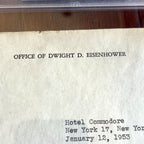 DWIGHT D. EISENHOWER * PSA * Autograph Letter Signed 8 DAYS BEFORE INAUGURATION