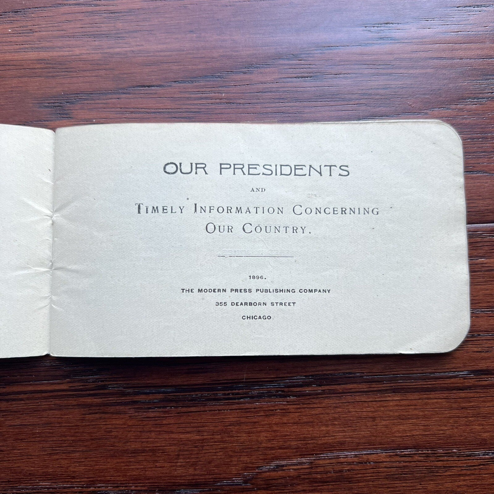 WILLIAM McKINLEY * PSA * Autograph OUR PRESIDENTS Oath of Office booklet SIGNED