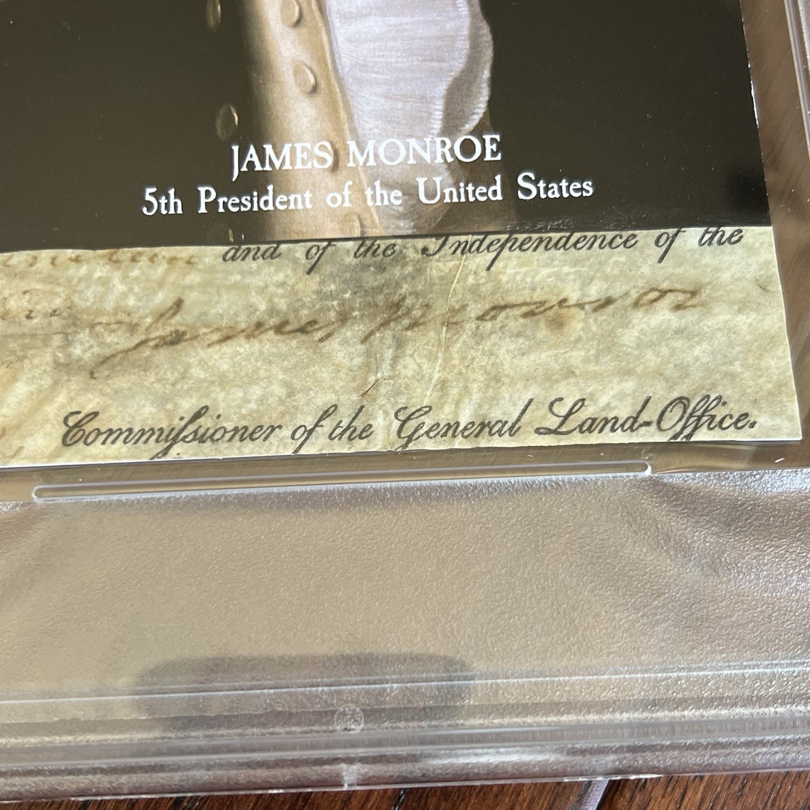 JAMES MONROE * PSA * Autograph Cut Signature CUSTOM CARD Signed
