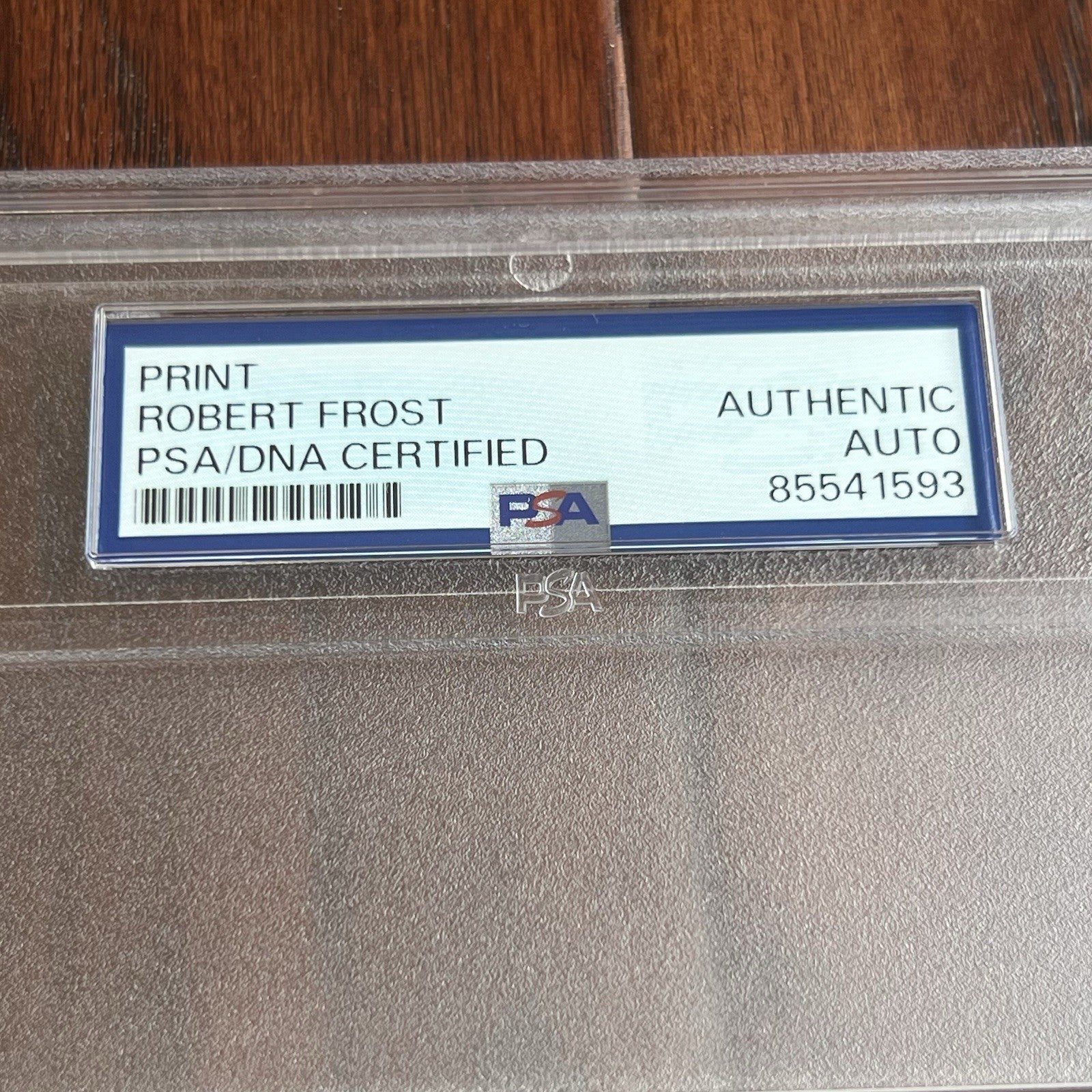 ROBERT FROST * PSA * Autograph "ROAD NOT TAKEN" Signed Souvenir Printed POEM